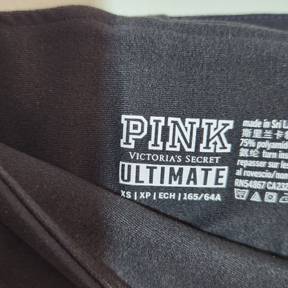 Victoria’s Secret PINK Black Ankle Leggings Size XS - Picture 5 of 9